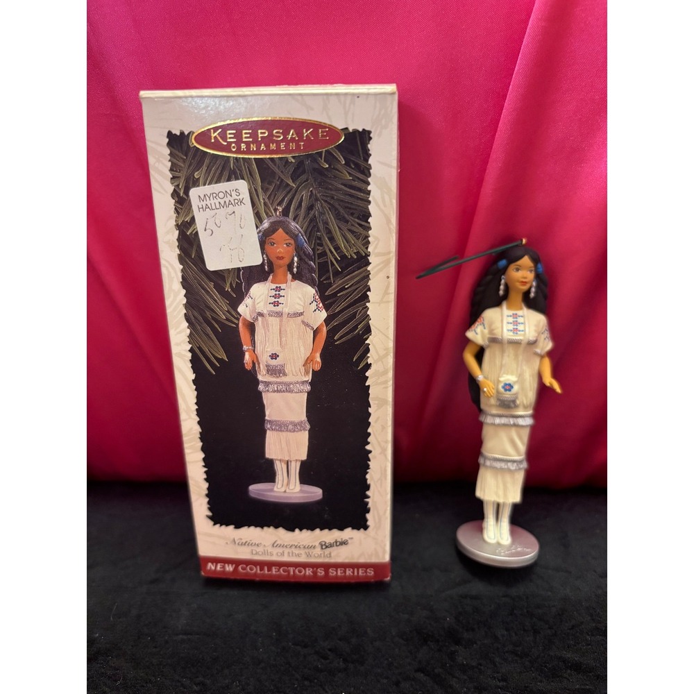 Hallmark Keepsake 1996 Native American Barbie Ornament Dolls of the World Series